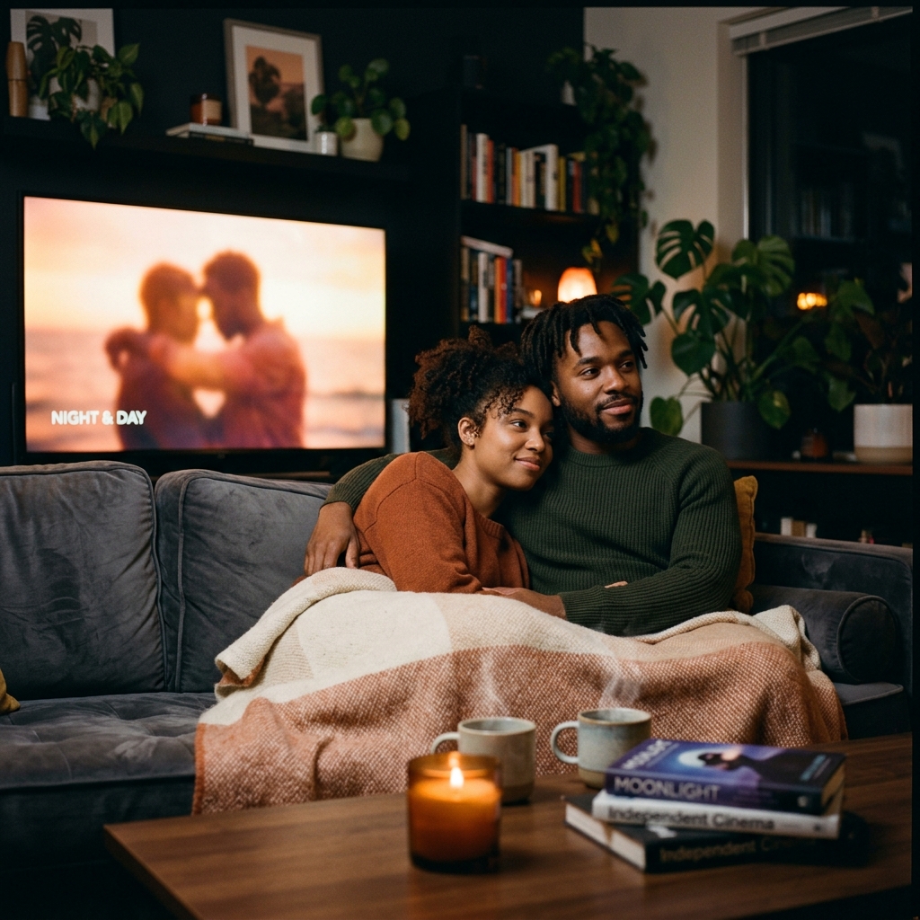 Watching a film
