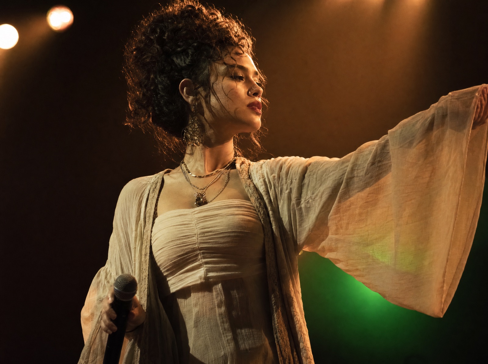 A performing artist on stage